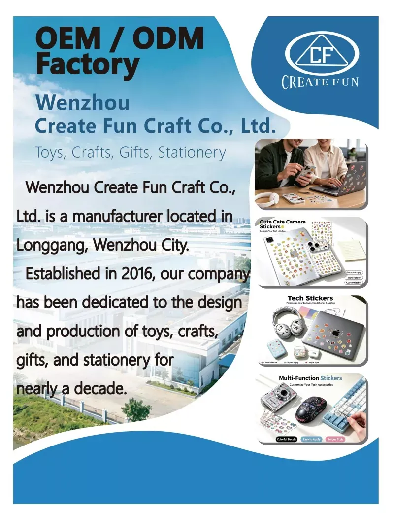 Wenzhou Create Fun Craft Co., Ltd. ग्लोबल एक्स्पोमध्ये चमकते: सानुकूल स्टिकर्स आणि DIY खेळण्यांमधील नावीन्यपूर्ण दशक